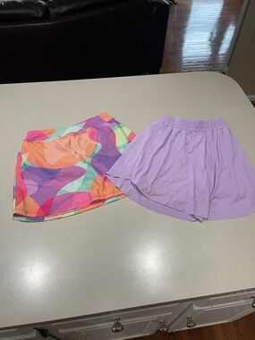 Girls Lavender A-Line Skirt - Stylish Casual Skirts M 10/12